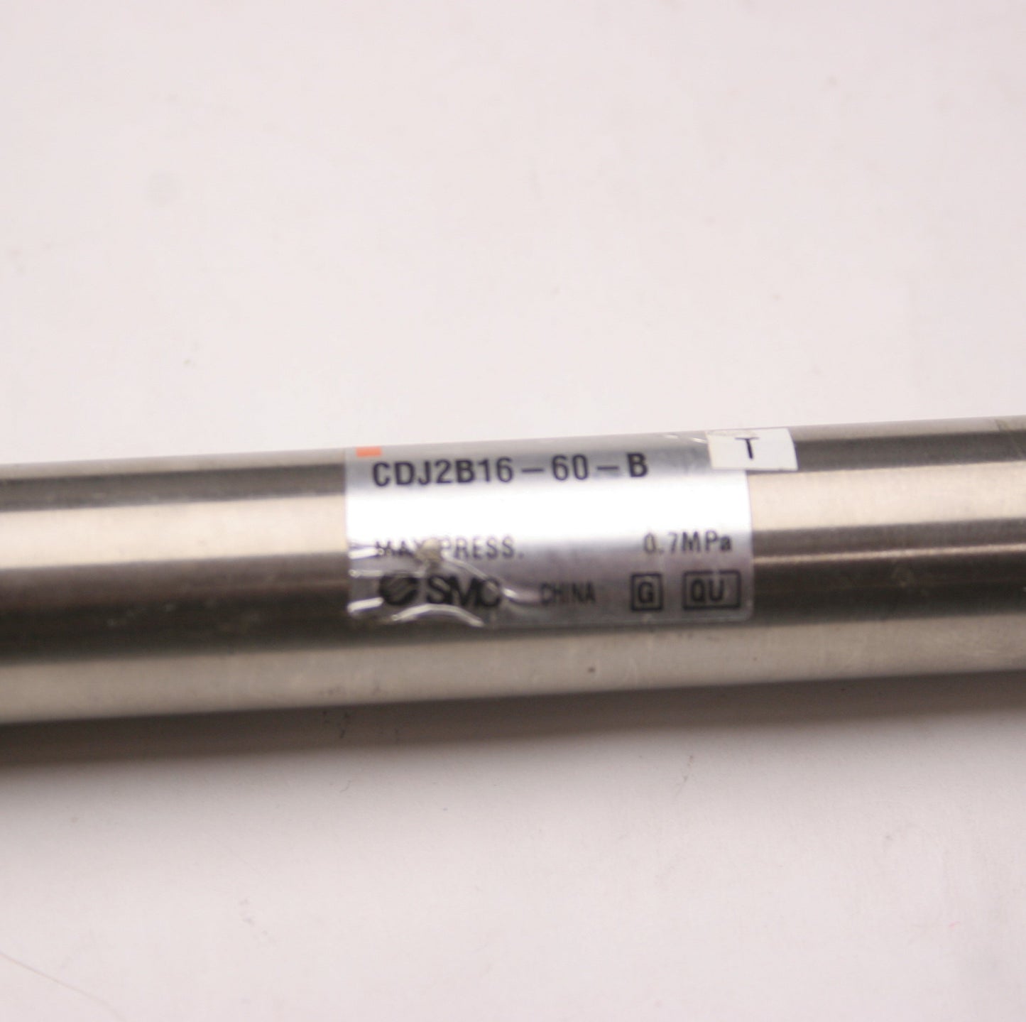 Used SMC 11-CDJ2B16-60-B Pneumatic Cylinder, M5 x 0.8, Stroke: 60mm, Bore: 16mm