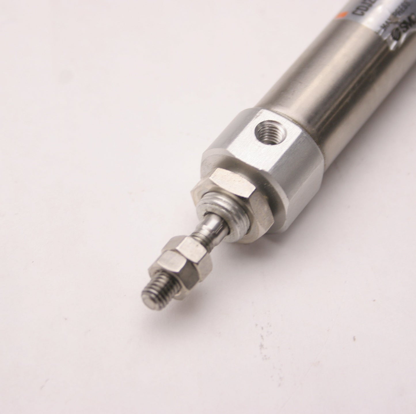 Used SMC 11-CDJ2B16-60-B Pneumatic Cylinder, M5 x 0.8, Stroke: 60mm, Bore: 16mm