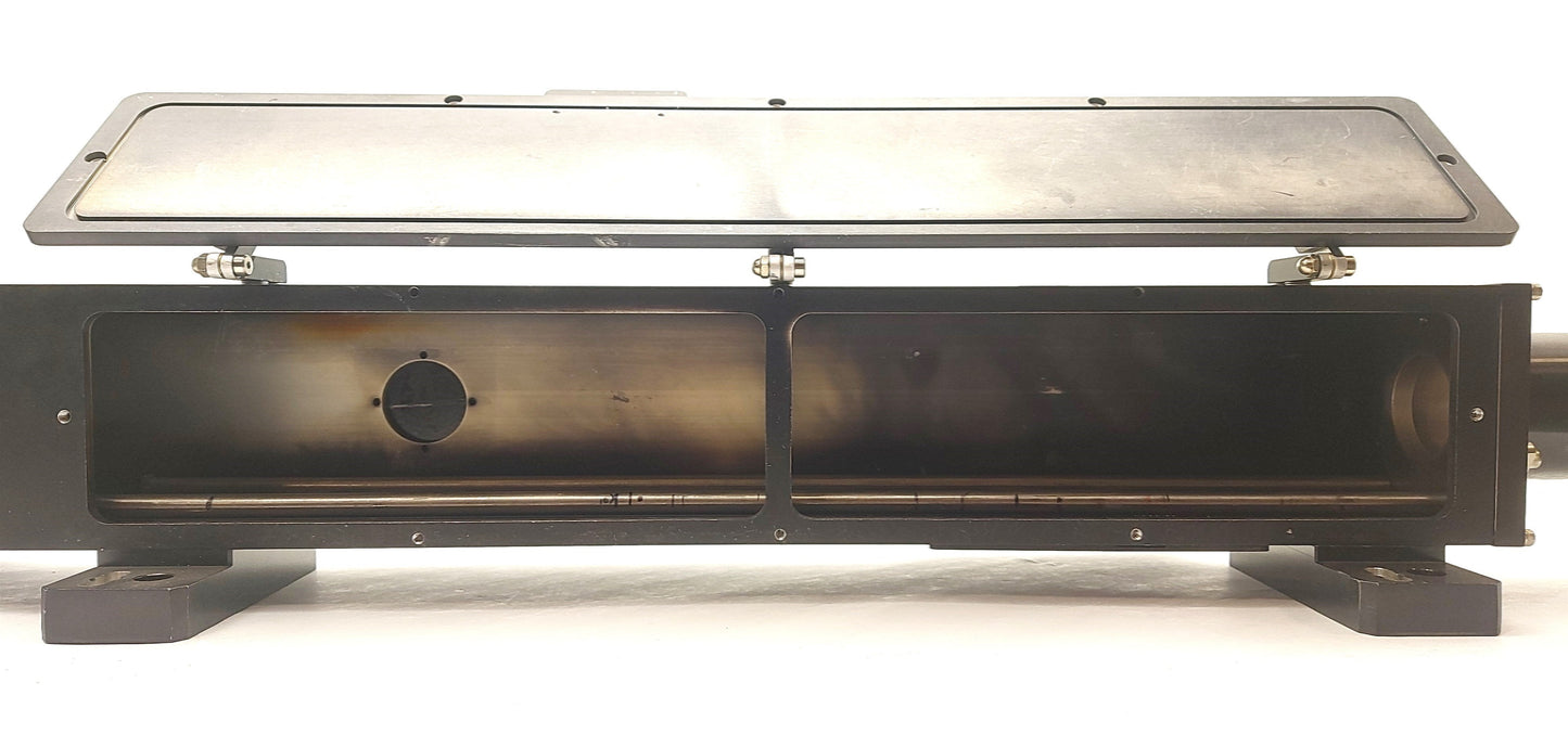 Used Resonetics LASER Optics Cage, 2x 20 1/2" x ?3/8" 2" C2C Rails, 2x 2.5" OD Tube