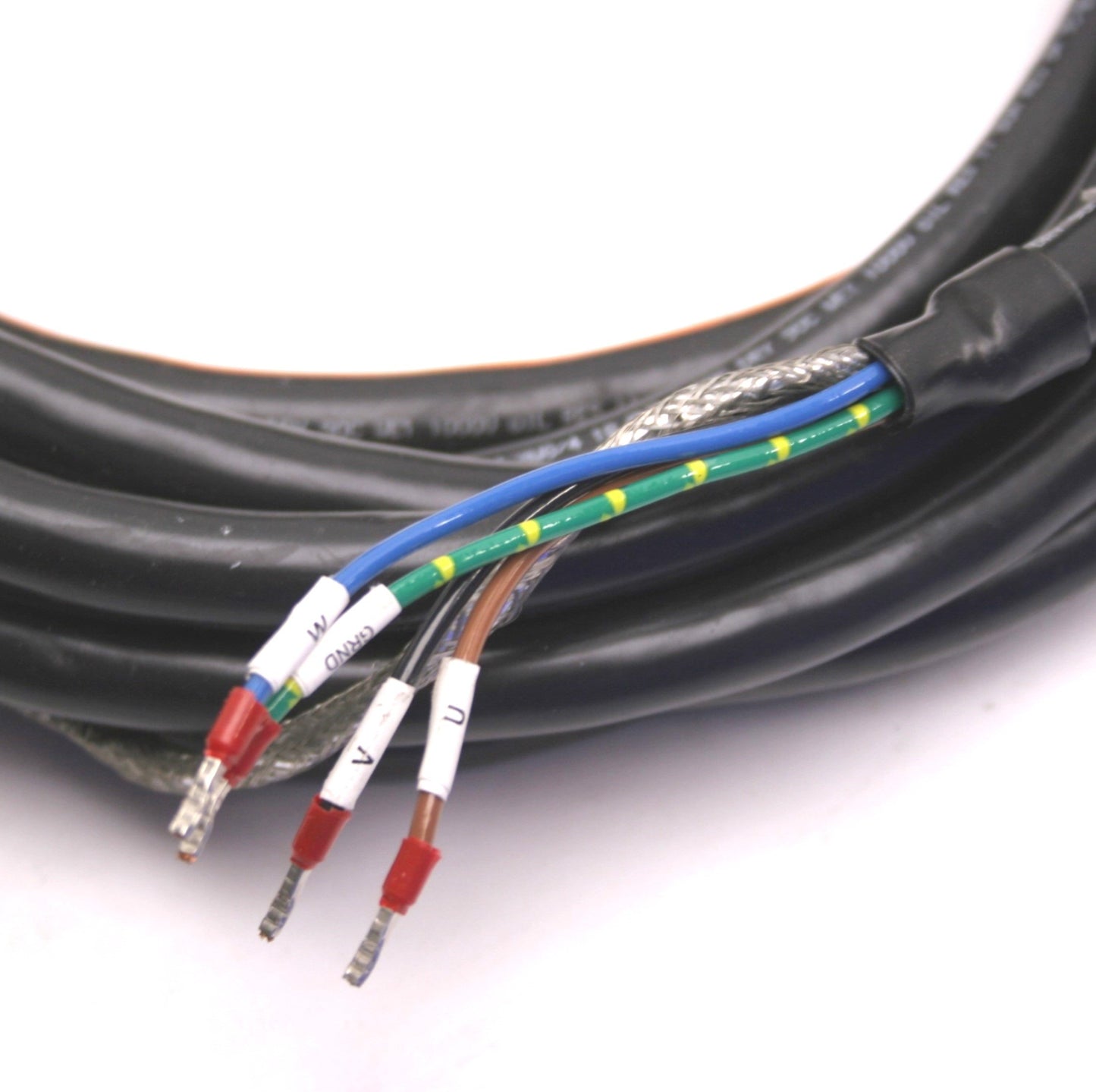 Used Flex Cable FC-CPBM6DF-16AF-M005 Power/Brake Cable 9-Pin Round to Flying Leads 5m