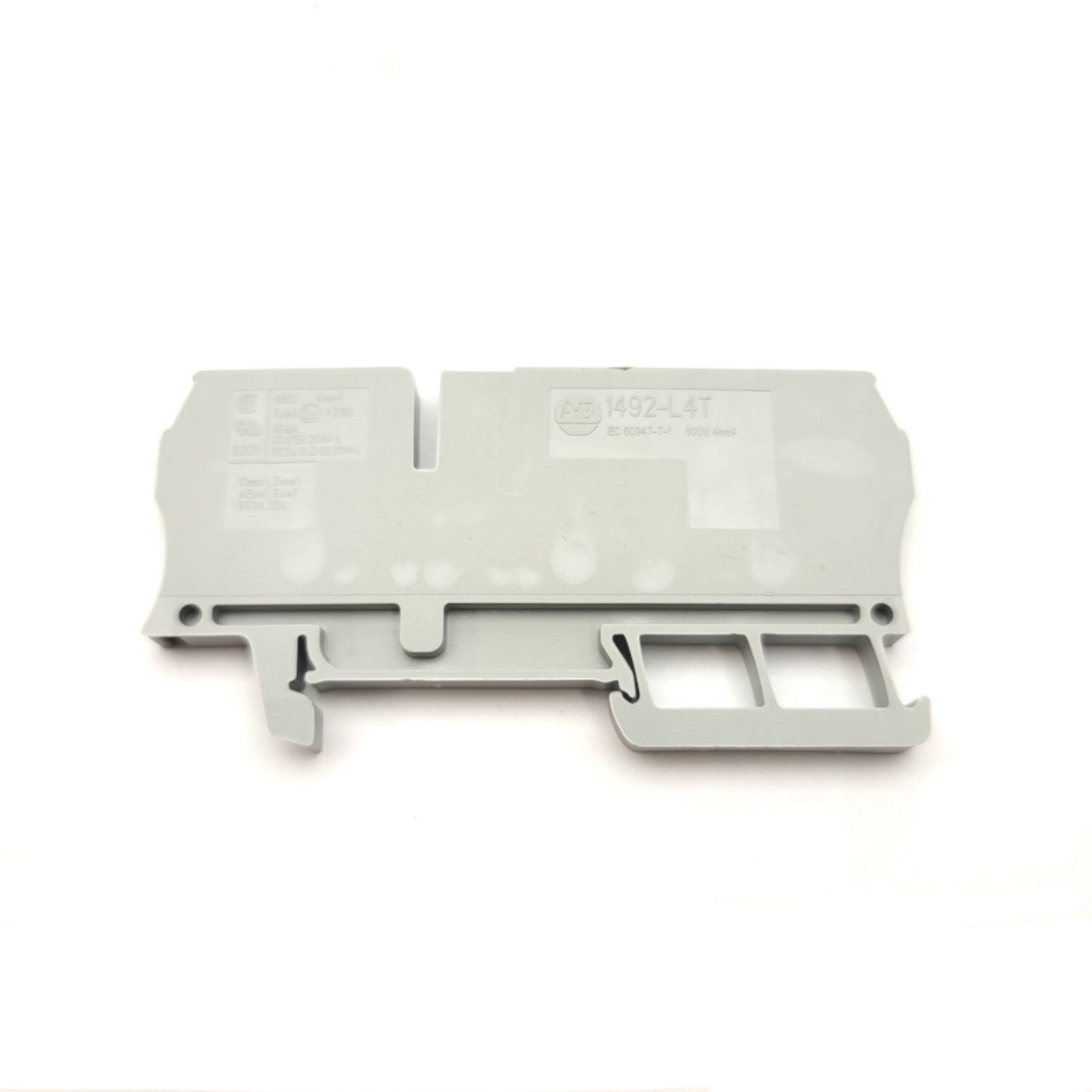 New – Open box Box Of 47 Allen Bradley 1492-L4T Feed Through Terminal Blocks, 800V AC/DC, 32A