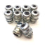Used Lot of 10 Crouse-Hinds Cord Grip Cable Gland, 1/2" NPT Male, *Gland ID Varies*