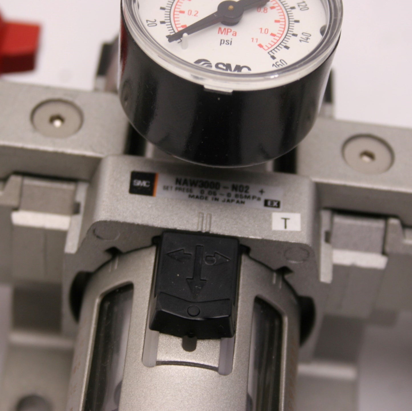 Used SMC NAV3000-N03-5D Soft Start Valve, With NAW3000-N02 Filter/Regulator