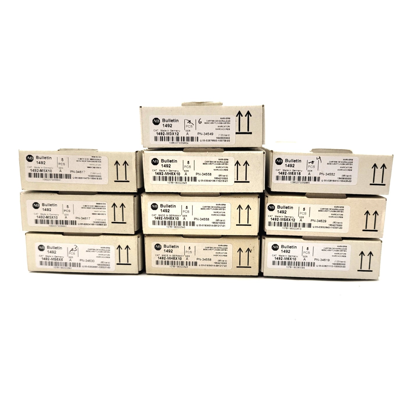 New – Open box Lot Of Assorted Allen Bradley 1492 Marker Cards **SEE DESCRIPTION**