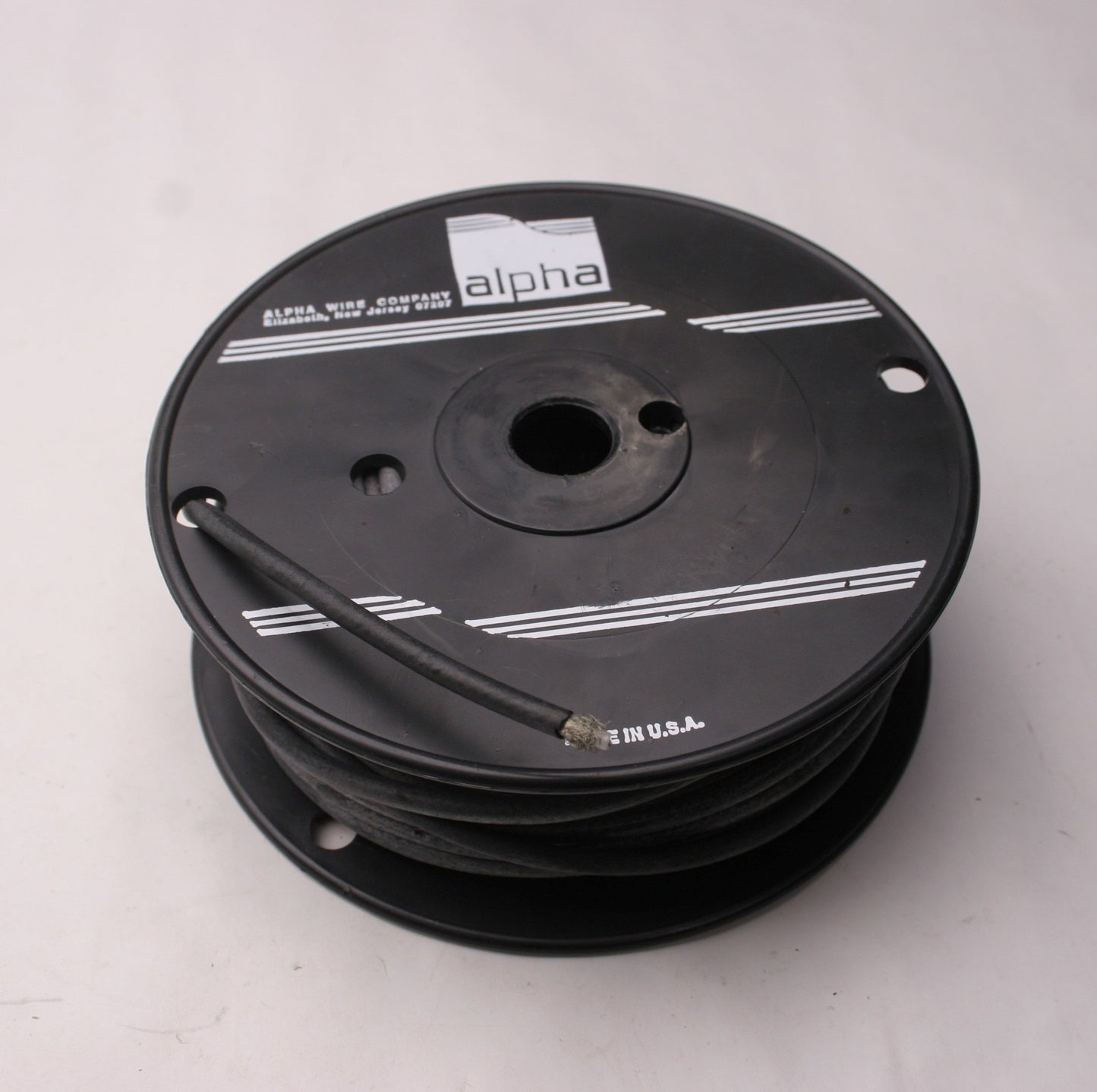 New – Open box Alpha Wire 9058C Coaxial Cable Spool 20 AWG Black ~100' Tinned Copper Shielded