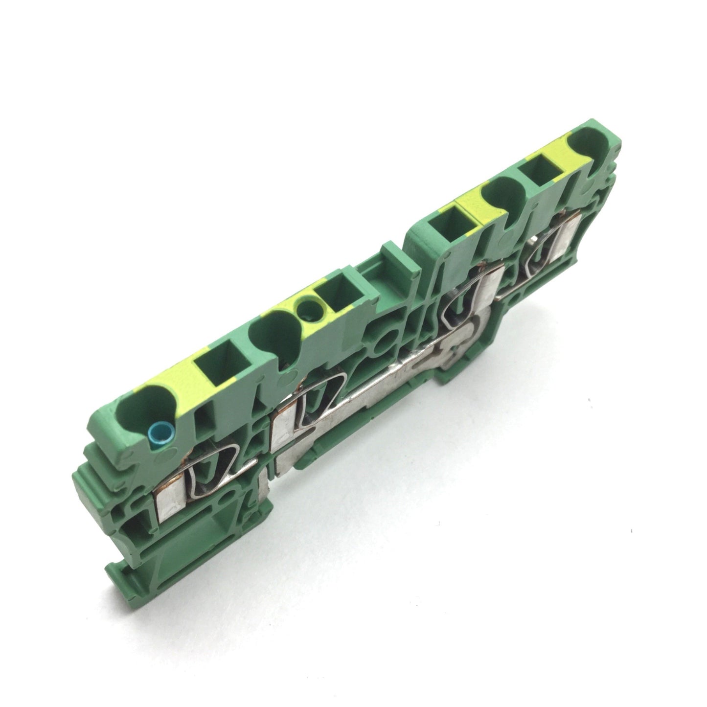 Used Lot of 3 Allen Bradley 1492-LG3Q Ground Terminal Block, Green, 30-12AWG