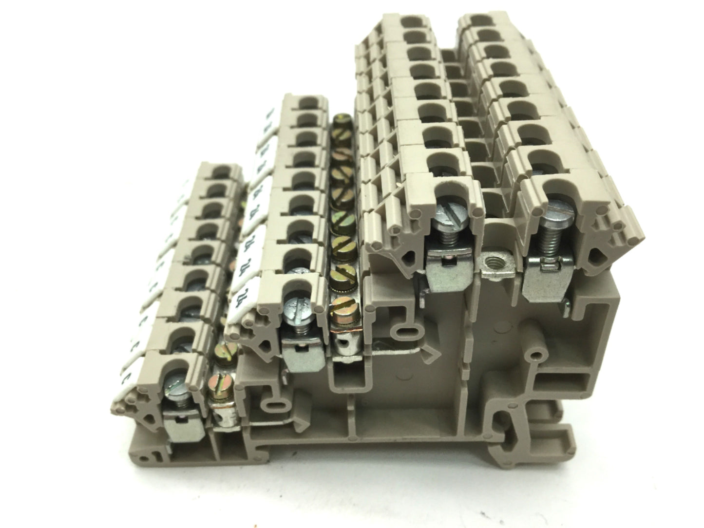 Used Lot of 9 Weidmuller DLI 2.5 W-Series Terminal Blocks, Voltage: 250V, 24A