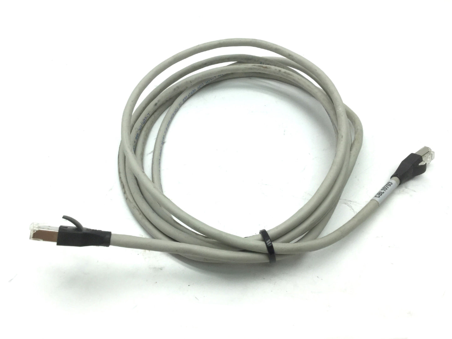 Used L-Com TRD855DSZ-10 Ethernet Cable Cord 26 AWG Stranded Cat 5E Double Shielded
