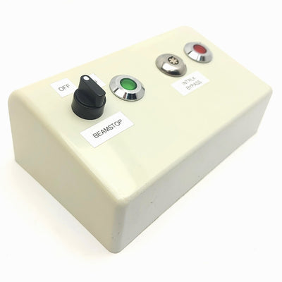 Used Resonetics LASER Control Panel, On/Off, Key Switch, Red/Green Lights *No Key*