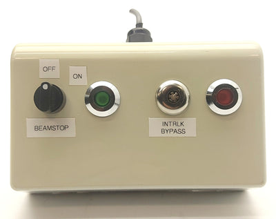 Used Resonetics LASER Control Panel, On/Off, Key Switch, Red/Green Lights *No Key*
