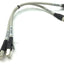 Used 2x L-Com TRD855DSZ-1 Ethernet Cable Cord 26 AWG Stranded Cat 5E Double Shielded