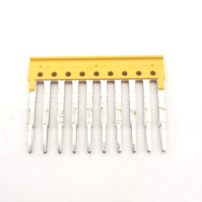 New – Open box Lot Of 5 Allen Bradley 1492-CJL4-10 Screwless 10-Pole Plug-In Center Jumpers