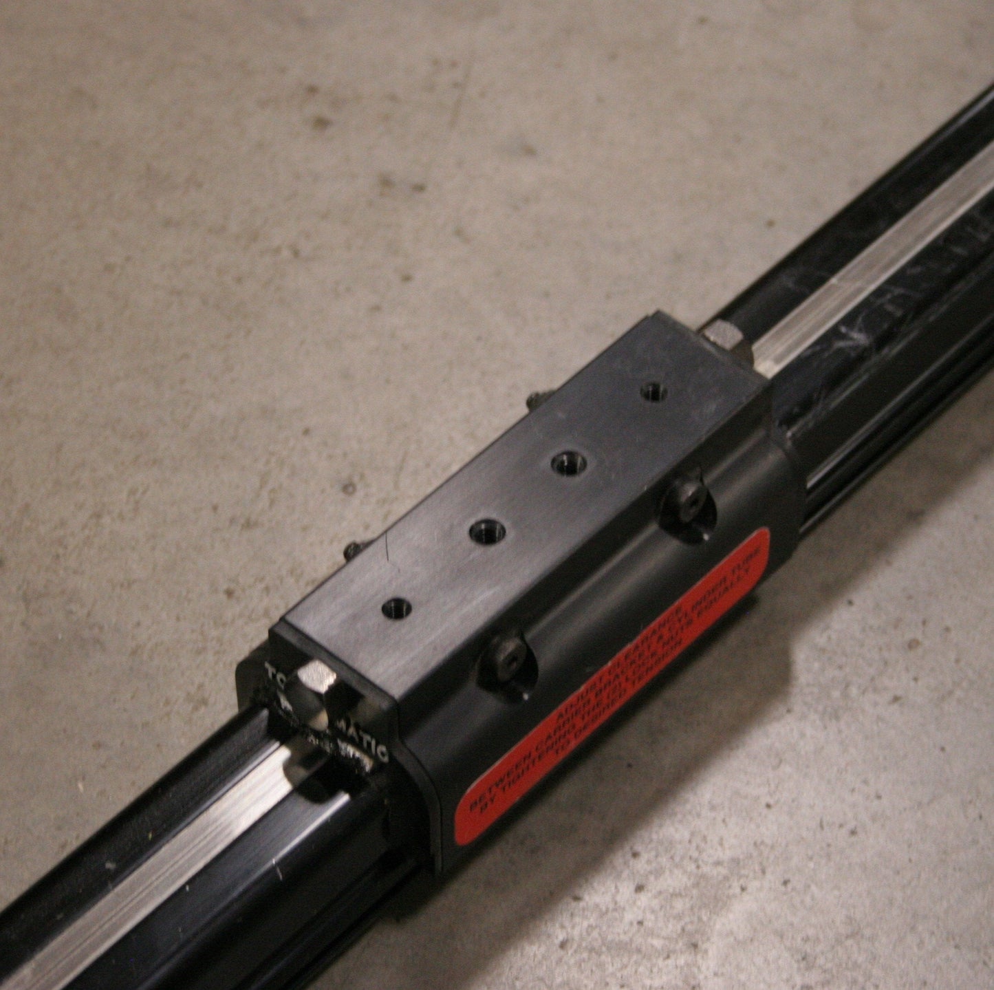 Used Tolomatic BC210 SK60 TS3 SL2 Band Cylinder, Shock Absorbers, Bore 1", Stroke 60"