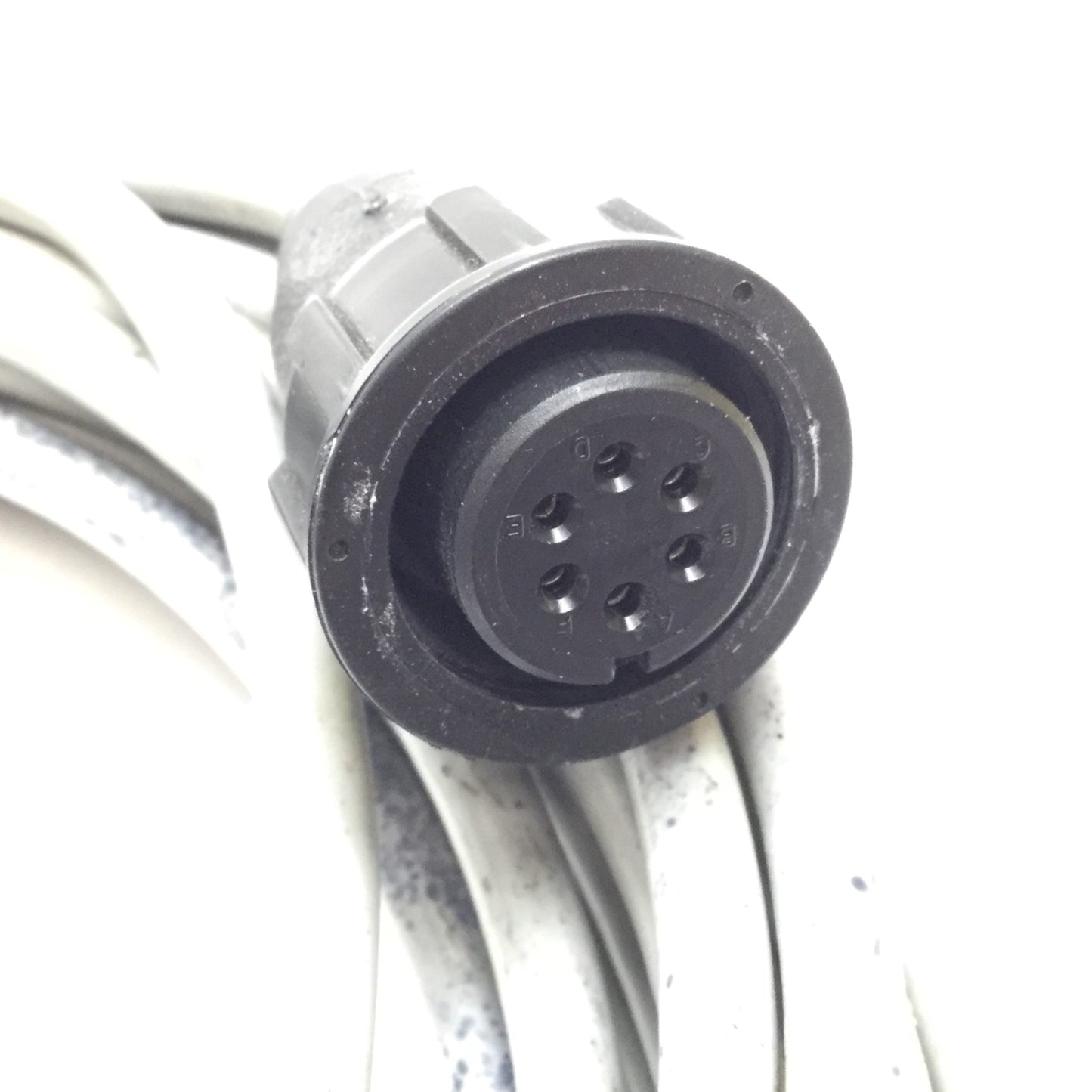 Used Schunk 356855 Rev. CA Connector Cable, 6-Pin Male to Female, Length: 25ft