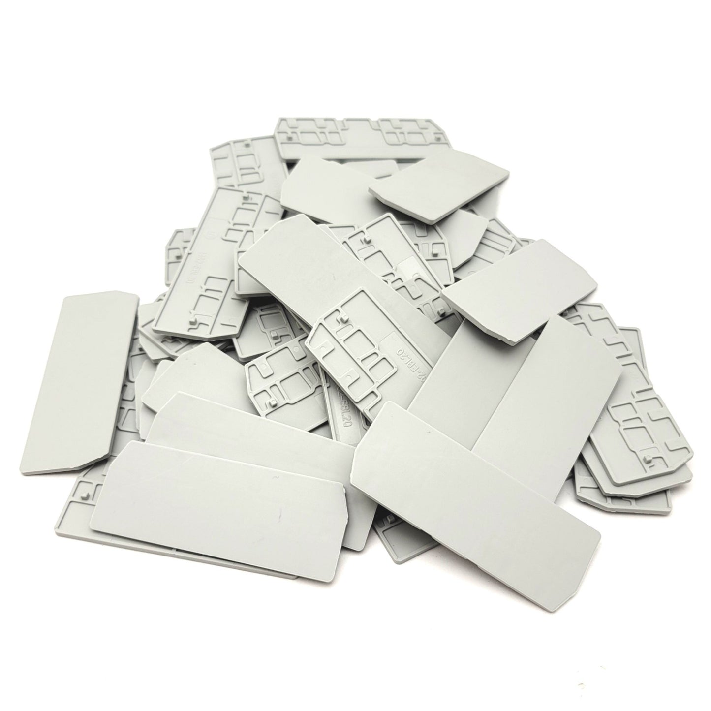 New – Open box Lot Of 50 Allen Bradley 1492-EBL20 Terminal Block End Insulators