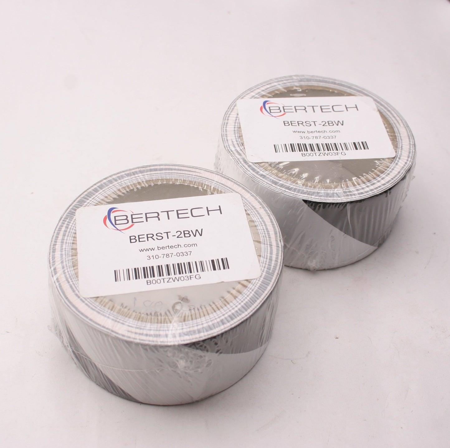 New Lot of 2 Bertech BERST-2BW B00TZW03FG Black/White Safety Warning Hazard Tape