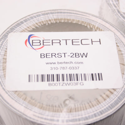 New Lot of 2 Bertech BERST-2BW B00TZW03FG Black/White Safety Warning Hazard Tape