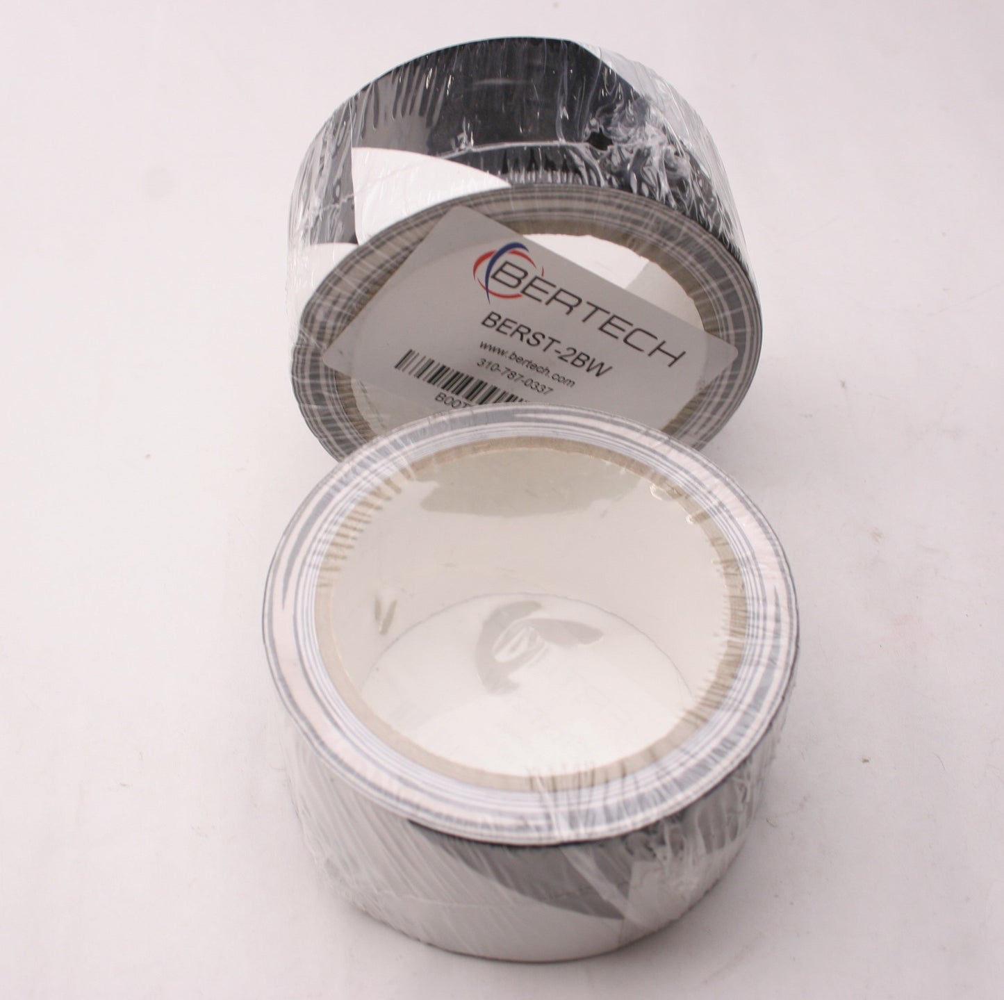 New Lot of 2 Bertech BERST-2BW B00TZW03FG Black/White Safety Warning Hazard Tape