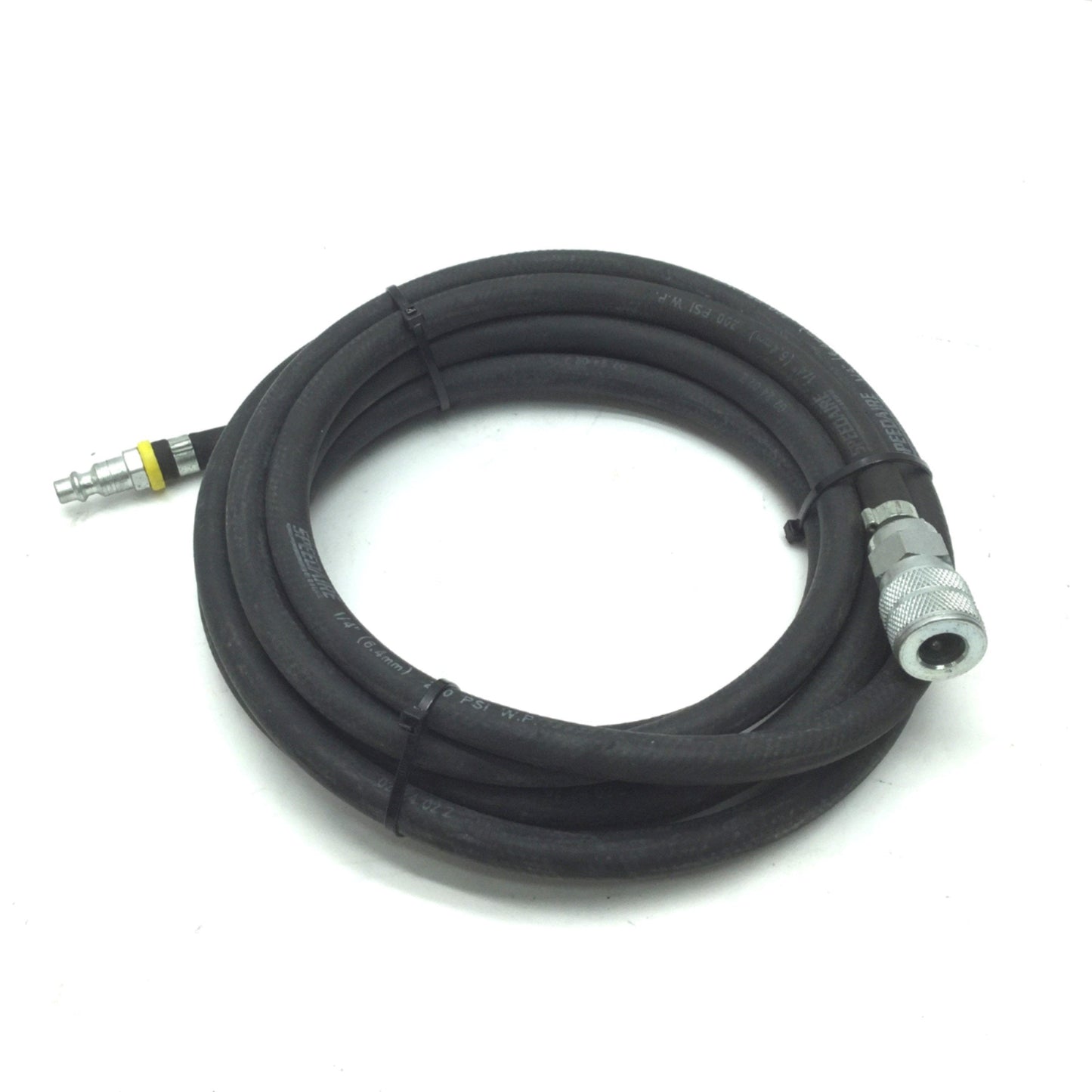Used SpeedAire Pneumatic Coupling Hose With Quick Connects Length: 13'