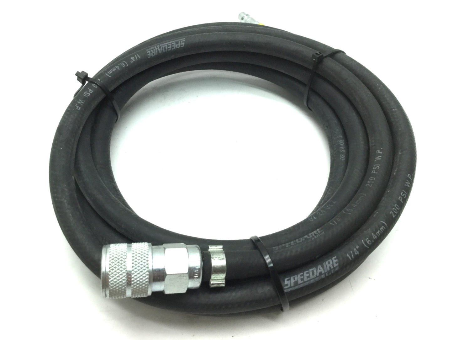 Used SpeedAire Pneumatic Coupling Hose With Quick Connects Length: 13'