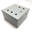 Used Electrical Enclosure, Dimensions: 10" x 10" x 6", Steel, *Holes Added*