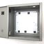 Used Electrical Enclosure, Dimensions: 10" x 10" x 6", Steel, *Holes Added*