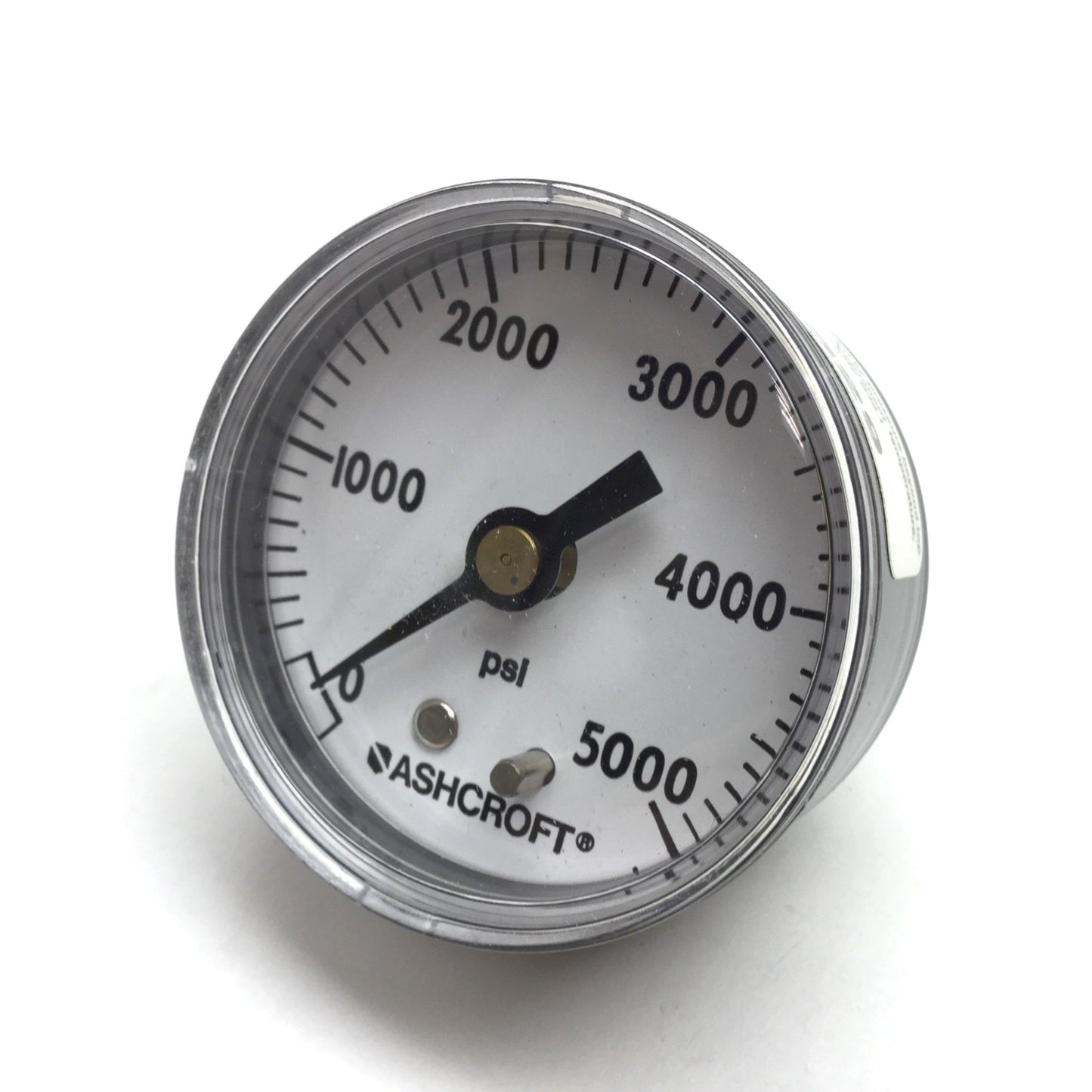New – Open box Ashcroft 20W1005 H 02B 5000# Pressure Gauge, 0-5000psi, Size: 2", 1/4" NPT