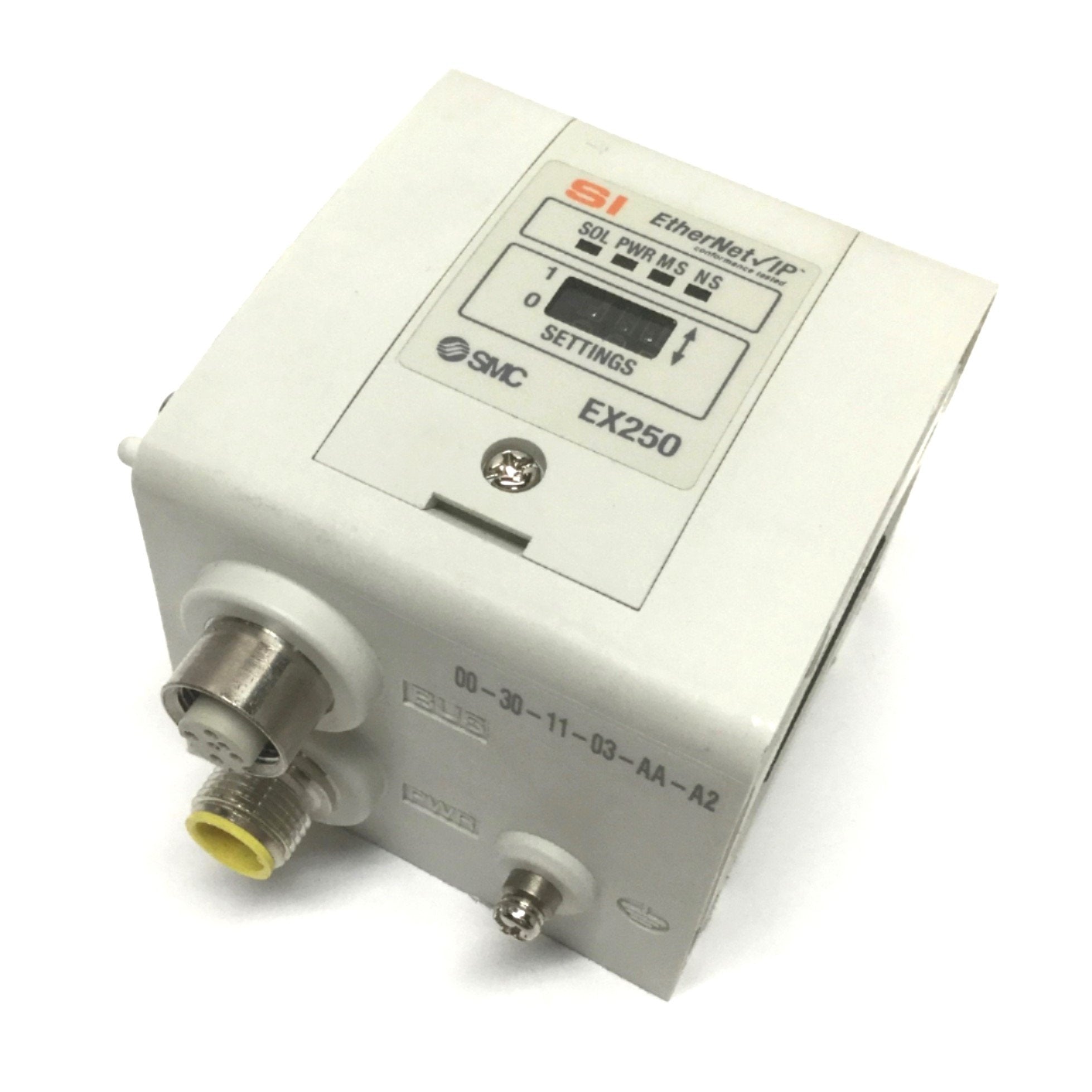 SMC EX250-SEN1 Ethernet/IP Serial Interface Fieldbus Unit, 24VDC, PNP ...