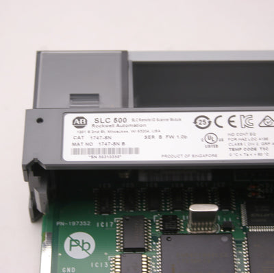 Used Allen Bradley 1747-SN SLC 500 Scanner Module, Ser B, FRN 1.0b, 600mA @ 5VDC