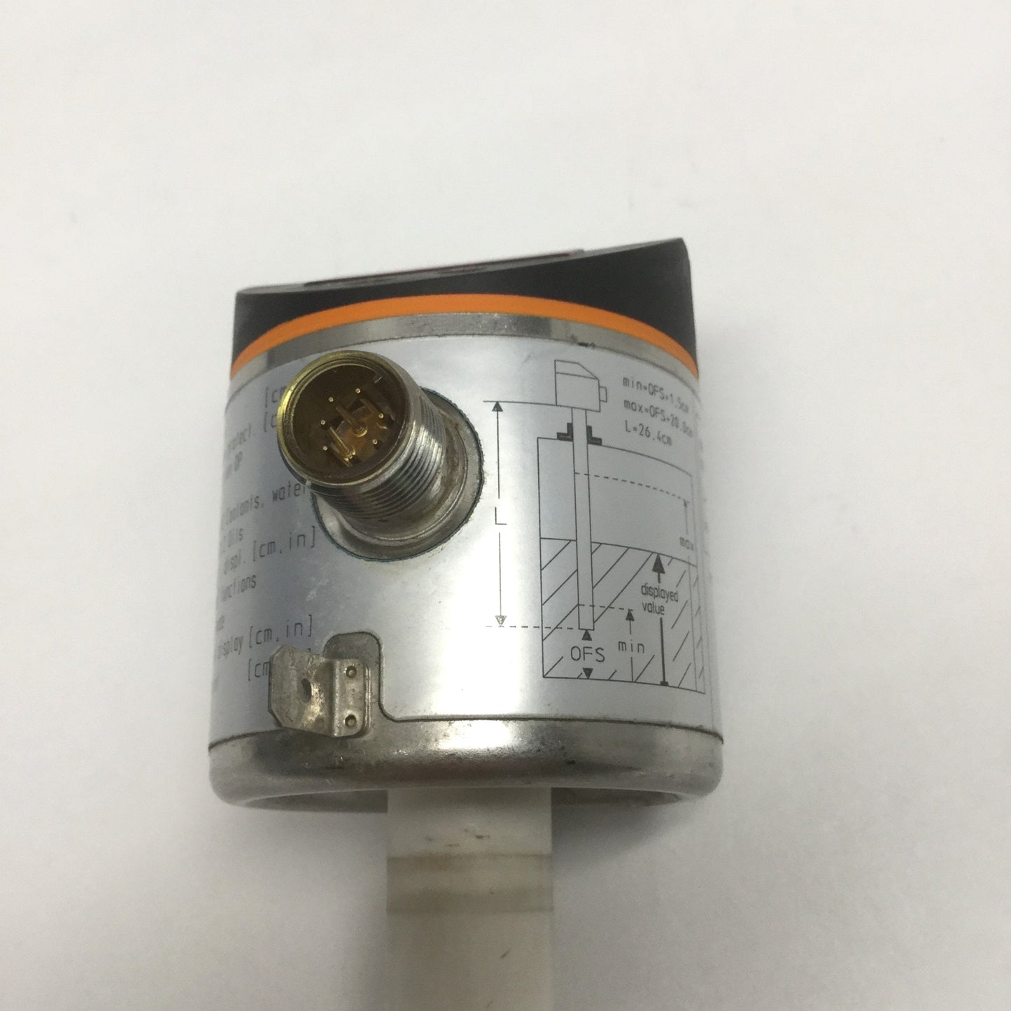 Used IFM Efector LK8122 Electronic Level Sensor, 264mm Probe, 24VDC, 4-Output PNP/NPN