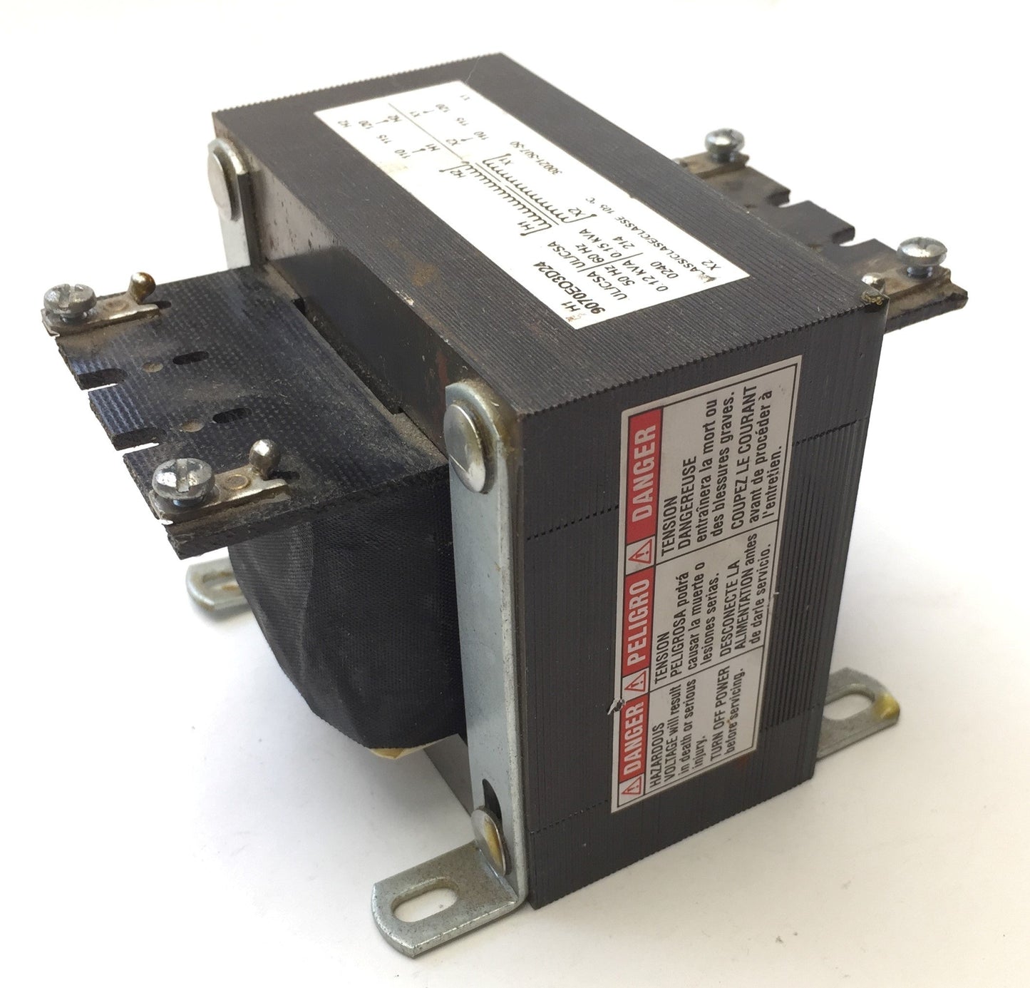 Used Square D 9070EO3D24 Transformer Control, 150VA, Input: 120V, Output: 120V