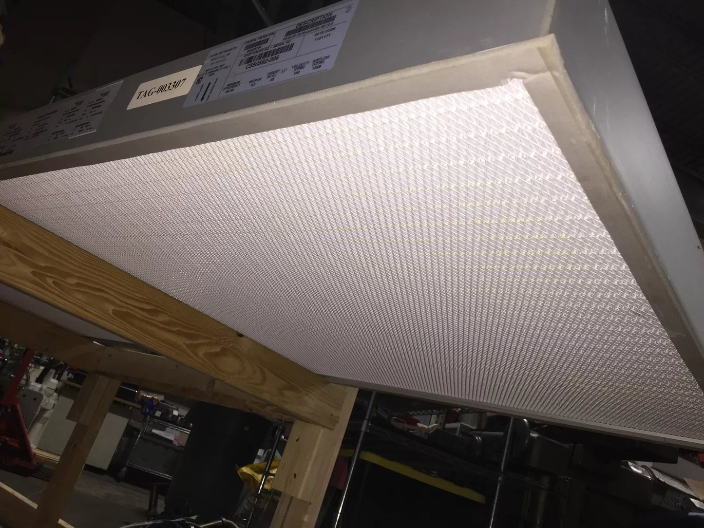 Used Camfil Farr 855029194 Panel HEPA Air Filter 30" x 72" Eff. 99.9991@0.3µm 1369CFM