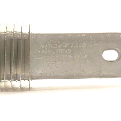 Used Watlow SGA1J17RW9 Finned Strip Heater, 17 7/8 x 2 x 1 3/8", 1000W, 120VAC