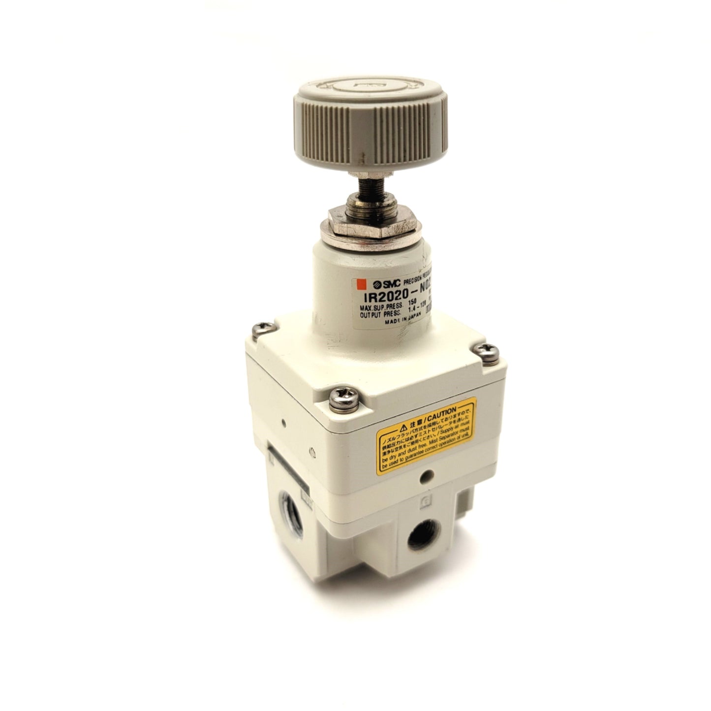 Used SMC IR2020-N02 Precision Pneumatic Regulator, 1.4 To 120PSI, 1/4"NPT