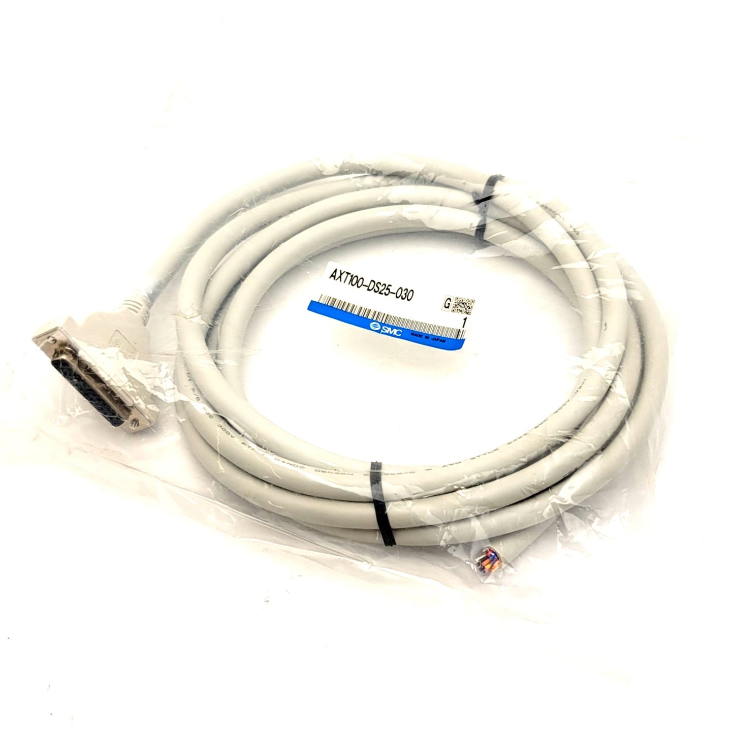 Used SMC AXT100-DS25-030 3 Meter 25-Pin D-Sub Connector Cable For SV Series Manifolds