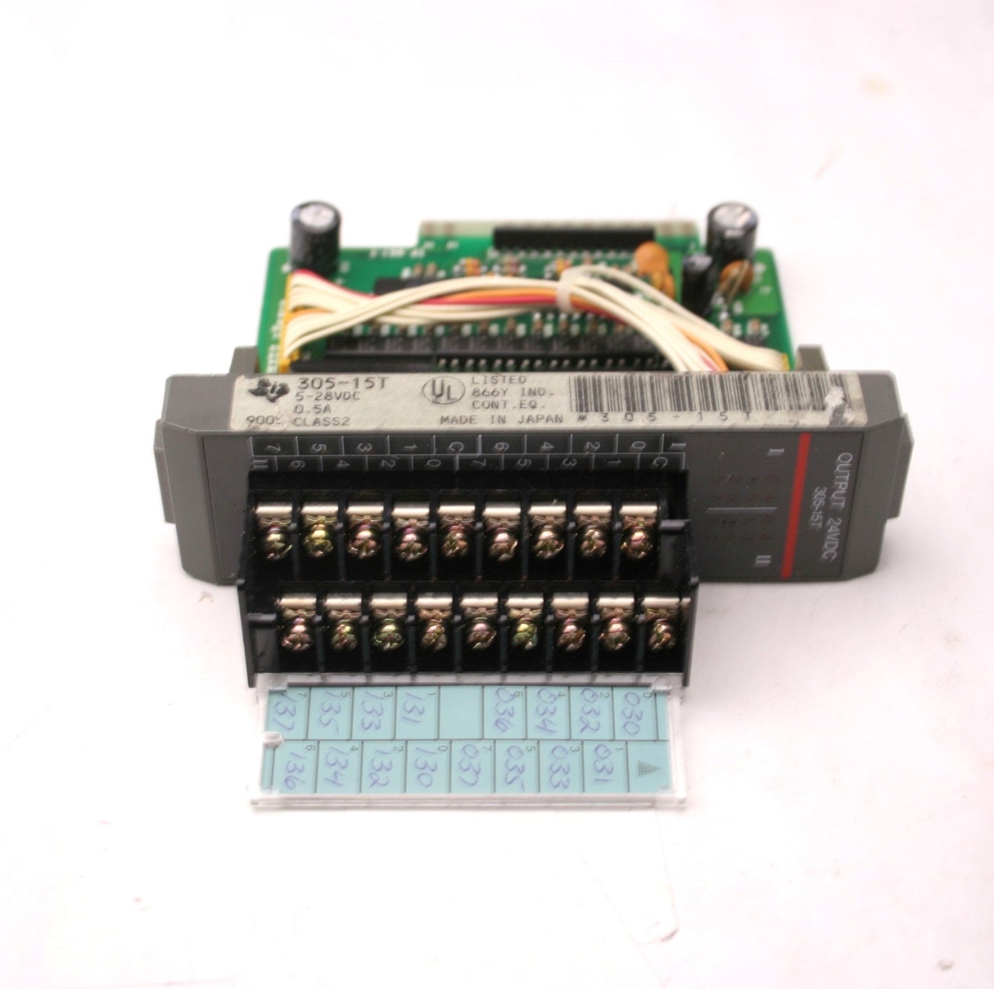 Used Texas Instruments 305-15T Output Module 5-28VDC, 0.5A, Out: 24VDC, Class 2