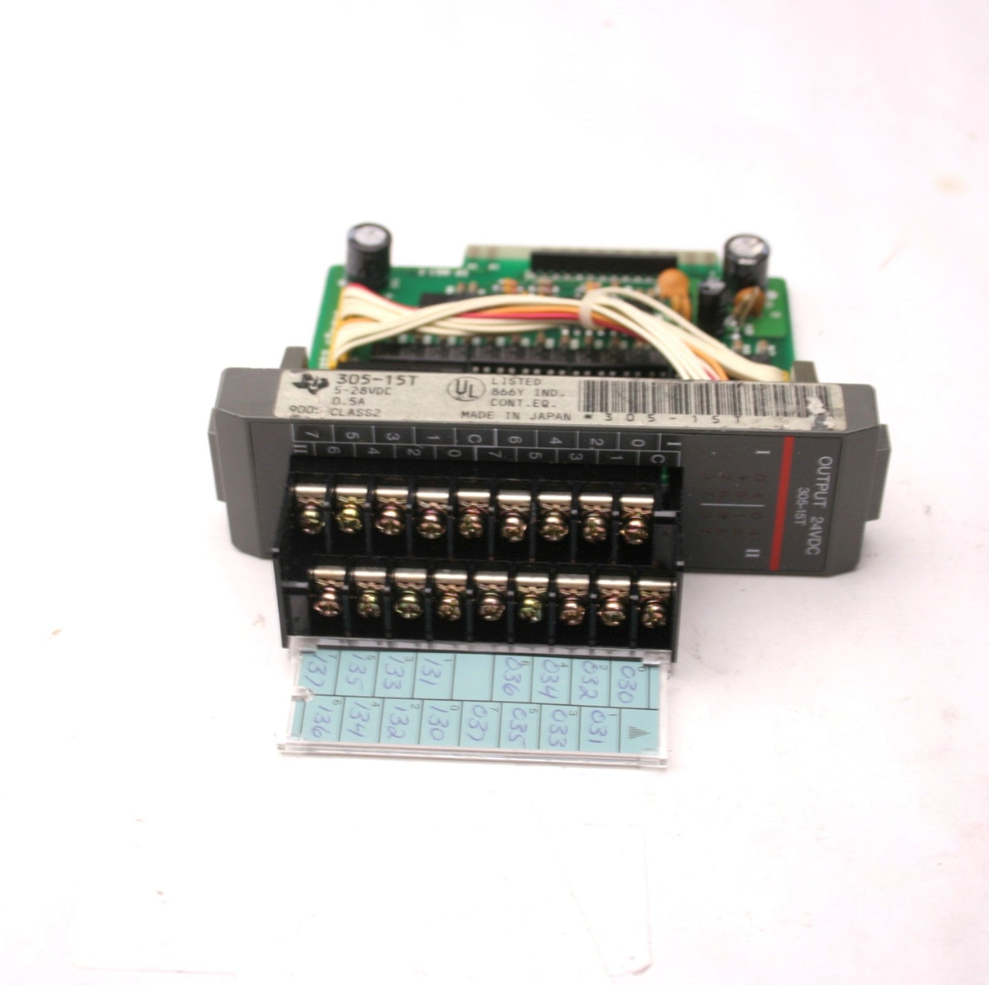 Used Texas Instruments 305-15T Output Module 5-28VDC, 0.5A, Out: 24VDC, Class 2