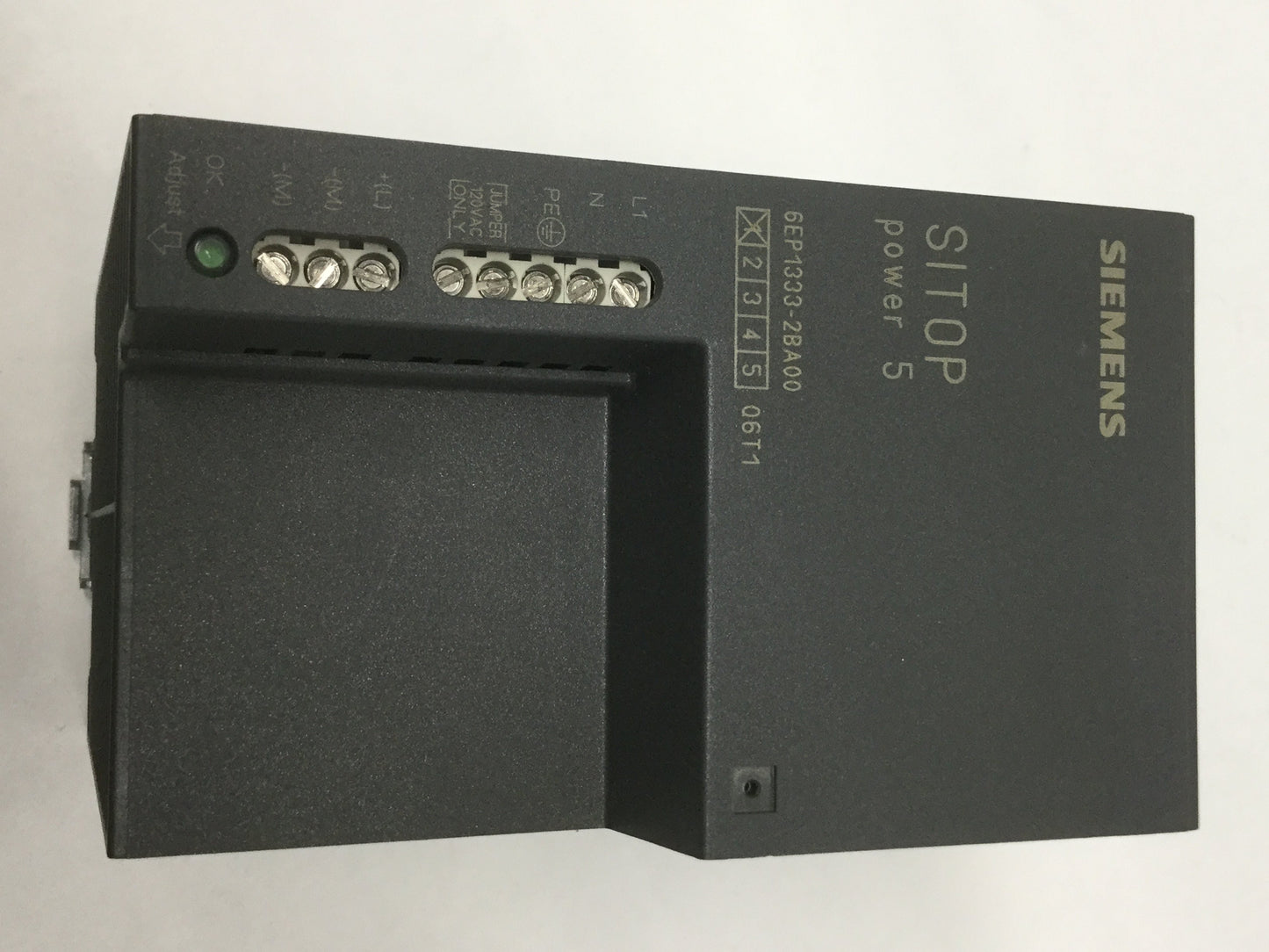 Used Siemens 6EP1 333-2BA00 SITOP Power 5 Supply, 230/120VAC 2.2A In, 24VDC/5A Out