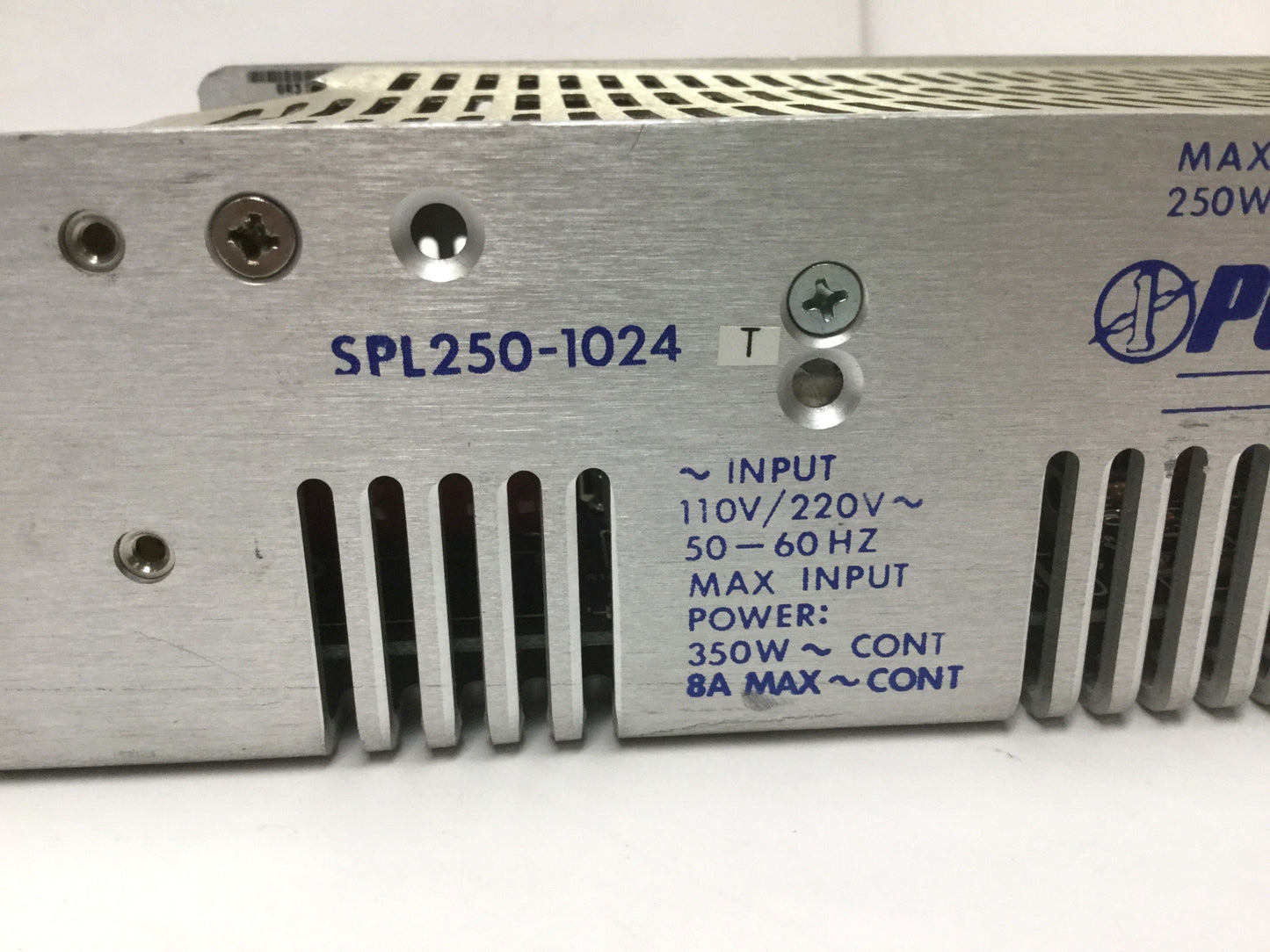 Used Power-One SPL250-1024 DC-1 Synrad Laser Supply, 110/220V IN, 30VDC 250W OUT
