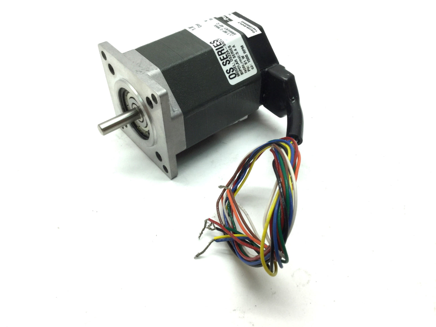 Used Parker OS22A-SNFLY Stepper Motor, 1.8ø, 186oz-in, 75VDC 3.4A, NEMA 23
