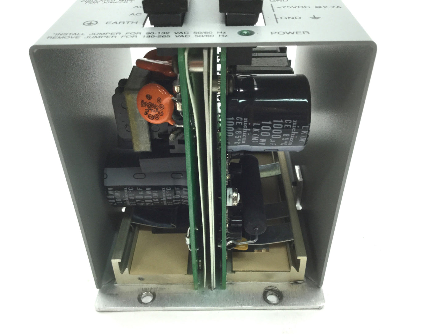 Used Parker OEM300 Compumotor Power Module, In: 90-132/180-265VAC, Out: 75VDC