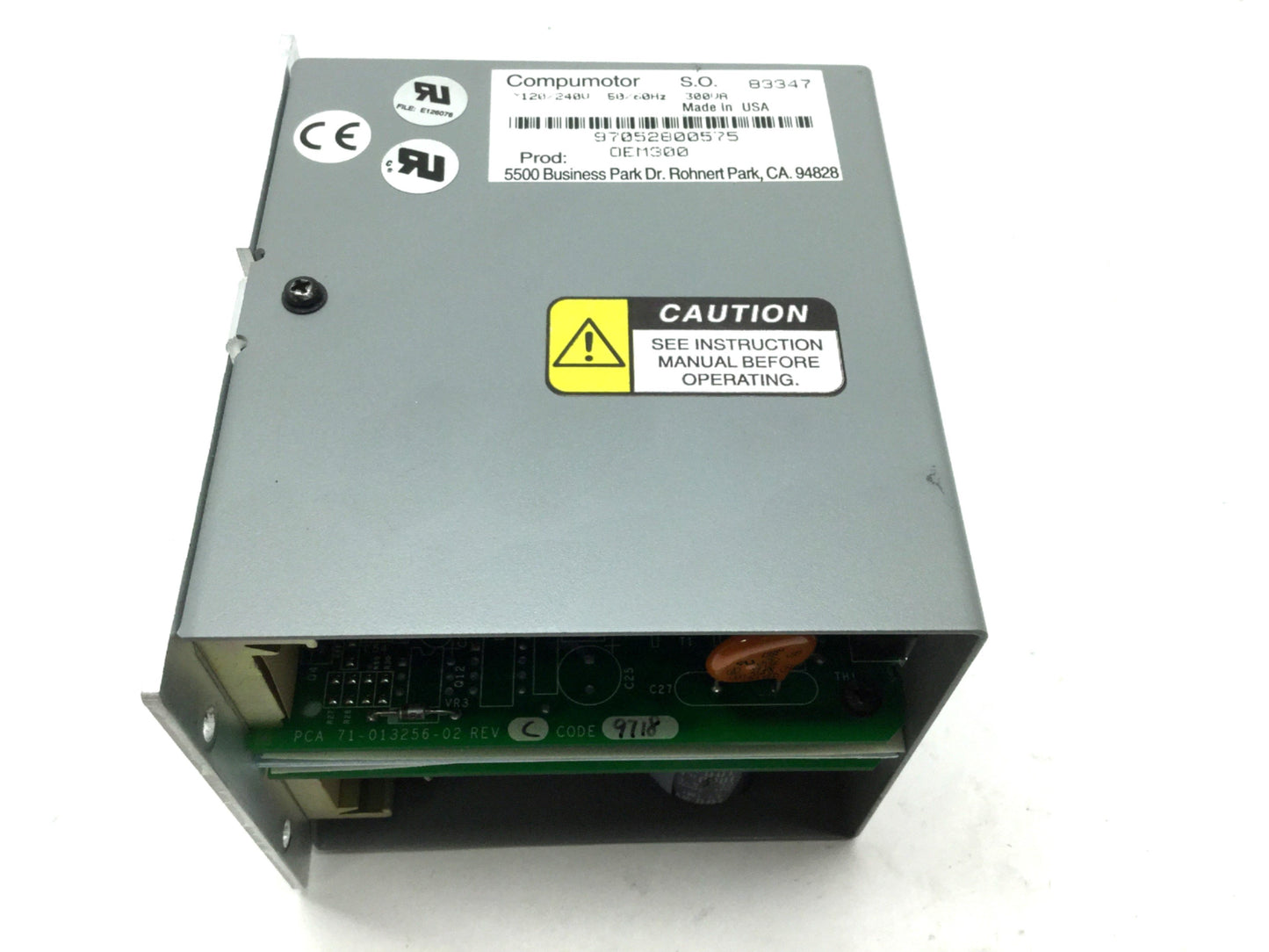 Used Parker Compumotor Power Module, In: 90-132/180-265VAC, Out: 75VDC OEM300