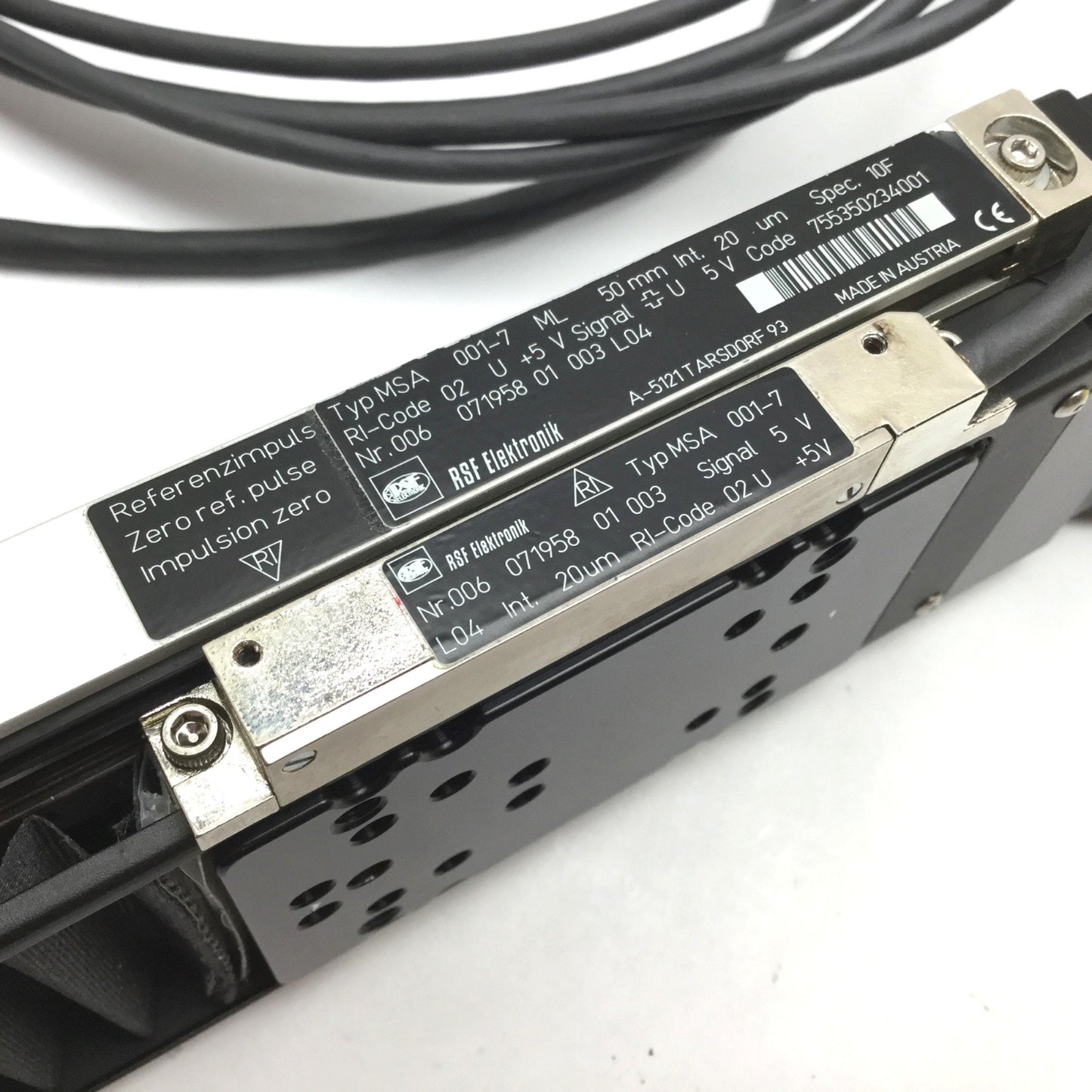 Used Reliant Systems Linear Actuator, Travel: 55mm, NEMA 23, RSF Elektronik Encoder
