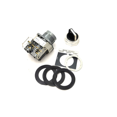 Used Allen Bradley 800T-J2 3-Position Selector Switch 30mm Type 4/13 Non-Illuminated