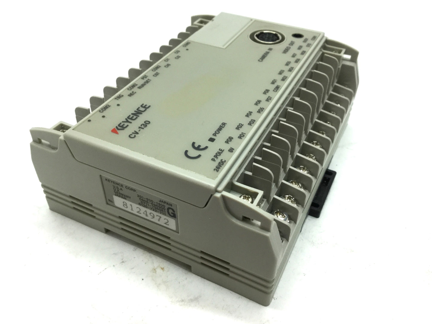 Used Keyence Compact Industrial Machine Vision System Camera Controller 24VDC CV-130
