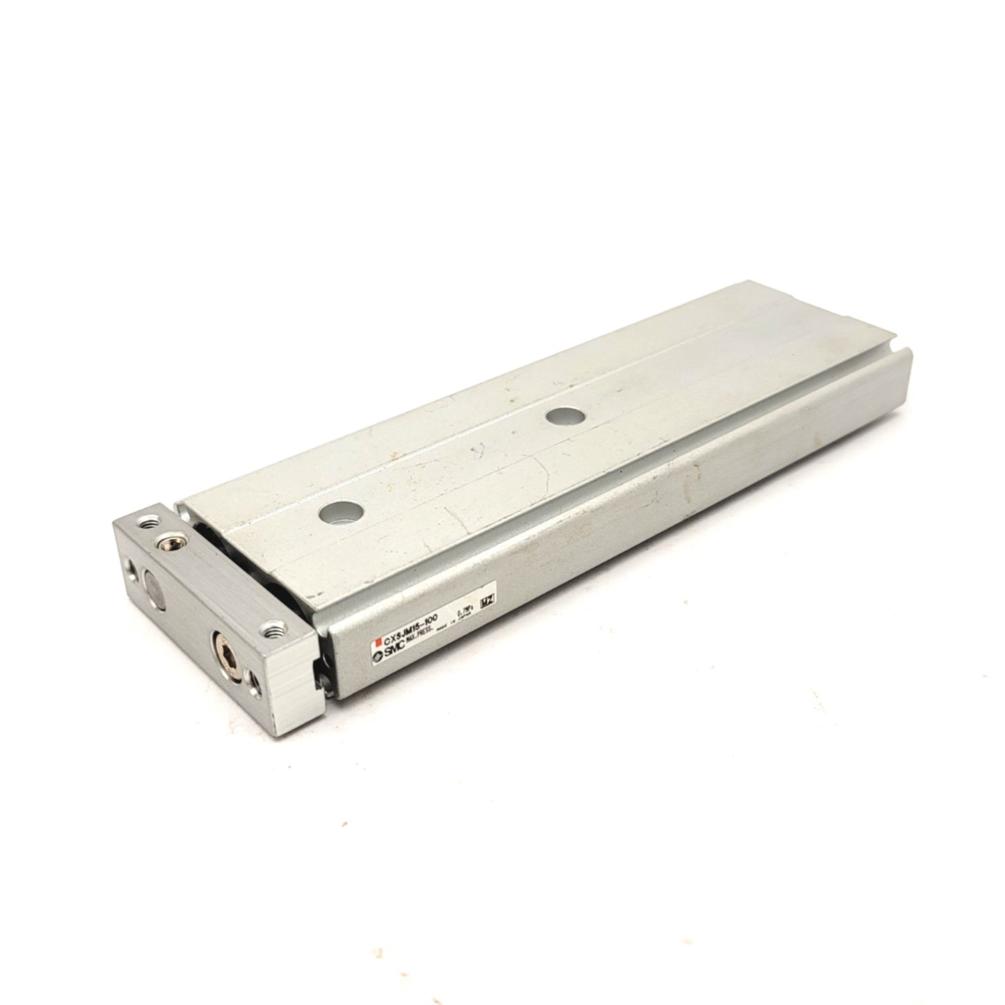 Used SMC CXSJM15-100 Compact Dual Rod Cylinder Bore: 15mm, Stroke: 100mm, Ports: M5