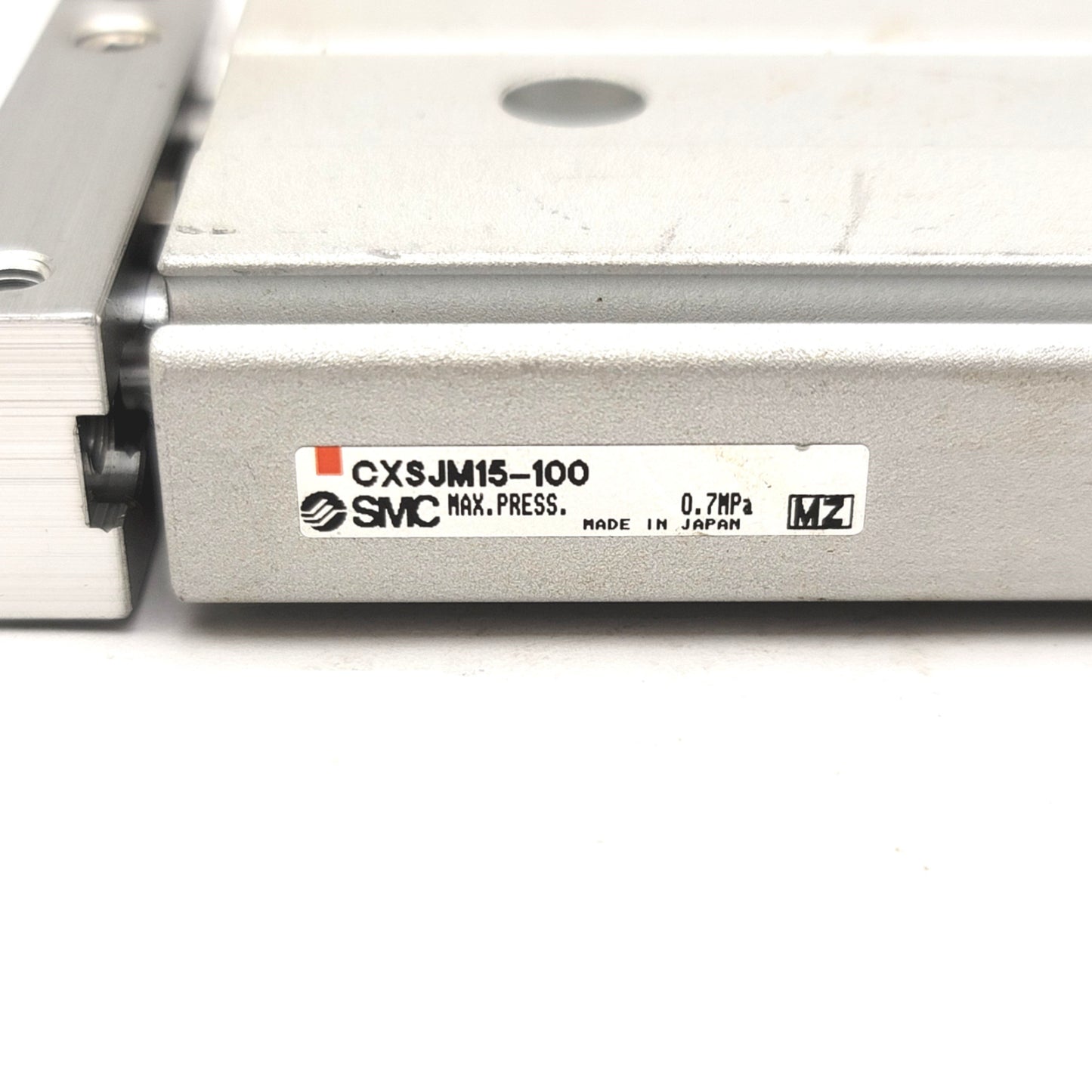 Used SMC CXSJM15-100 Compact Dual Rod Cylinder Bore: 15mm, Stroke: 100mm, Ports: M5