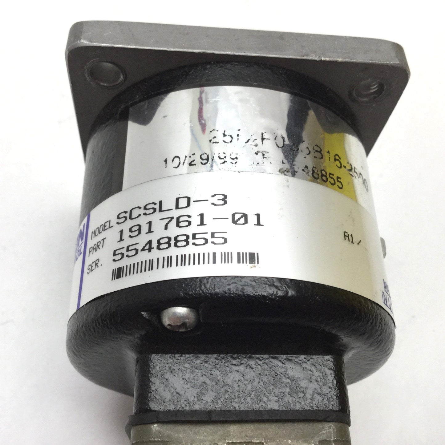 Used Emerson SCSLD-3 Encoder, 2500 Line (10000 PPR Quadrature), 3/8" Shaft, 10-Pin