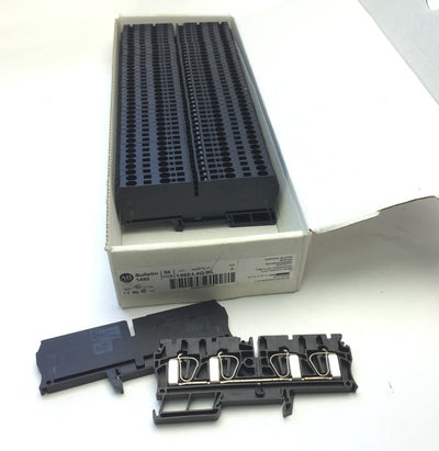 New – Open box Lot of 41 New Allen Bradley 1492-L4Q-BL IEC Terminal Block, Black, Spring Clamp