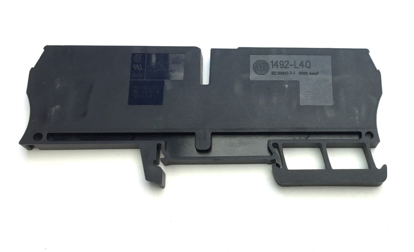 New – Open box Lot of 41 New Allen Bradley 1492-L4Q-BL IEC Terminal Block, Black, Spring Clamp